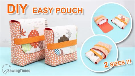 Diy Easy And Simple Pouch 2 Sizes Beginner Sewing Projects Sewingtimes