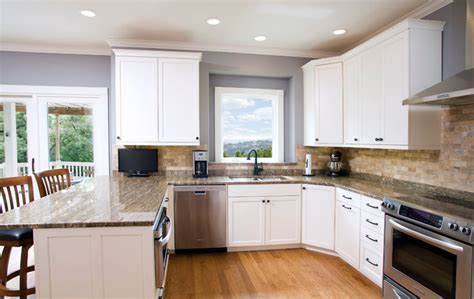 Traditional White Kitchen Mdf Paint Traditional Wichita By Rd