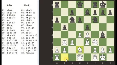 Fundamentals Of Chess 13 Example Of Algebraic Notation Youtube