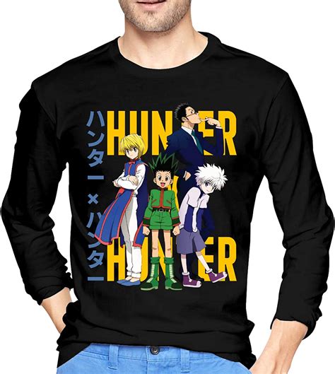 Hunter X Hunter Shirt Mens T Shirt Fashion Crew Neck Tops Long Sleeve