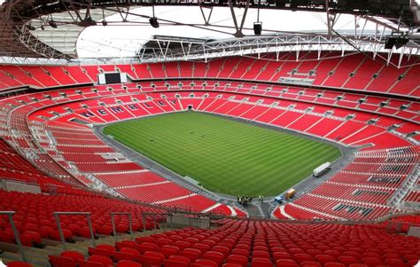 Interior Estadio De Wembley Londres Inglaterra Capacidad 90000