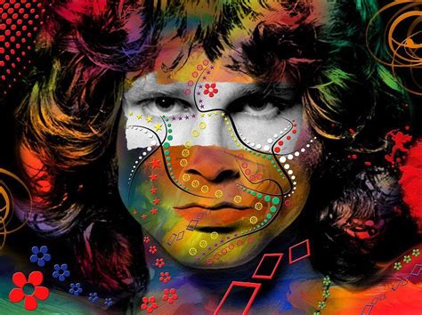 Jim Morrison Art Print By Mark Ashkenazi Jim Morrison The Doors Jim
