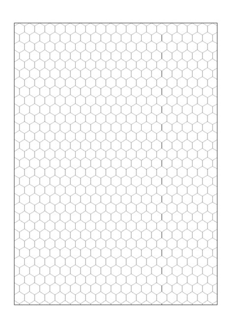 Hexagon Graph Paper Template Printable Pdf Download