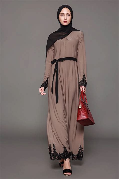 big size 2017 adult emboridery lace cotton liene robes musulmane turkish abaya muslim cardigan