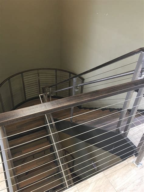 Whitney Commercial Cable Railing Contemporary Staircase