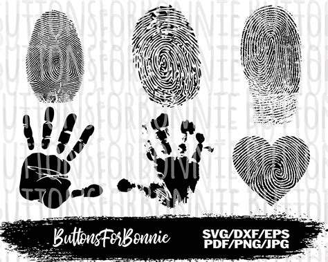 Fingerprint Svg Handprint Svg Digital Cut Files Cricut Etsy My Xxx Hot Girl