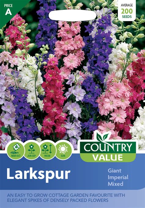 Larkspur Giant Imperial Mixed Sotori Garden Supplies