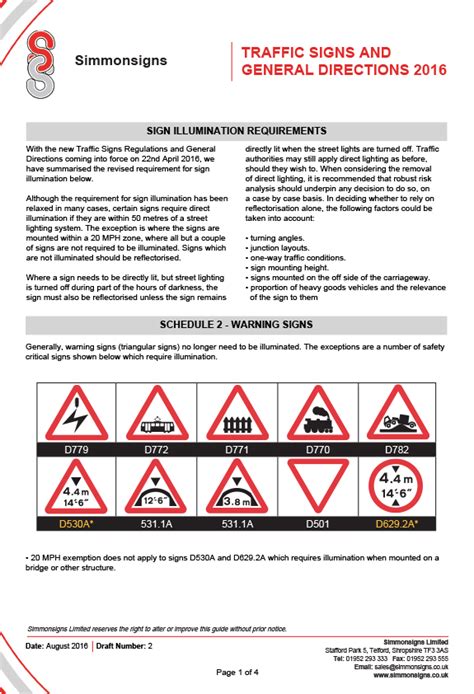New Traffic Signs And General Directions 2016 Road Safety Solutions