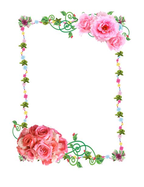 Rose Border In Png Clipart Best