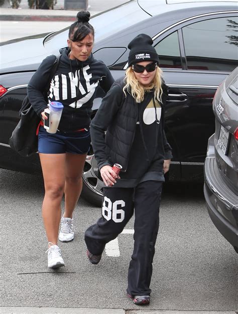 Madonna Pregnant Celebrities Working Out Popsugar Fitness Photo 6