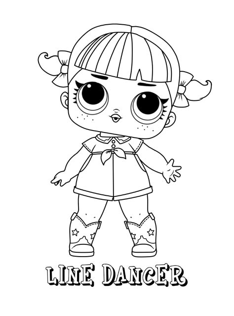 M.C. Swag LOL Doll Coloring Page - Free Printable Coloring Pages for Kids