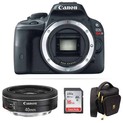 Canon Eos Rebel Sl1 Dslr Camera Body Kit With Ef 40mm F28 Stm