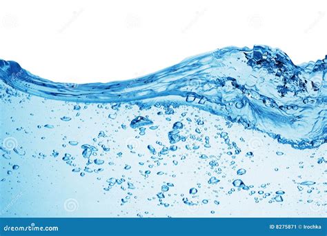 Blue Air Bubbles In Water Stock Image Image 8275871