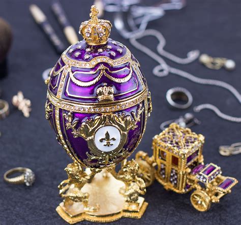 Pin On Purple Royal Faberge Egg Set
