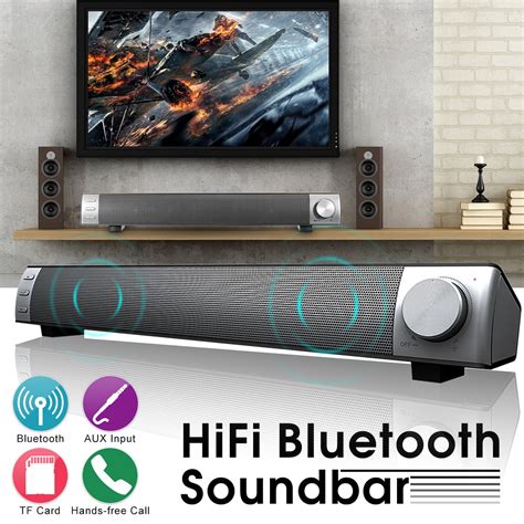3d Surround Sound Bar System Subwoofer Music Wireless Bluetooth