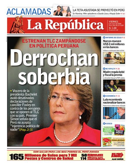 Edicion La Republica 06032009 By Grupo La República Publicaciones Issuu