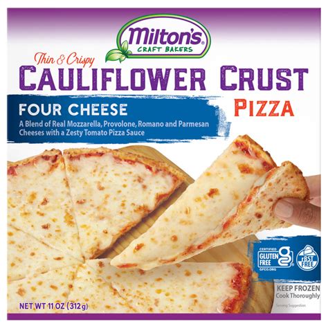 Save On Milton S Thin Crispy Cauliflower Crust Pizza Four Cheese