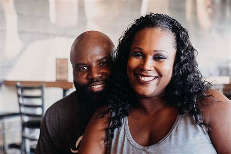 portrait of couple smiling by stocksy contributor leah flores stocksy