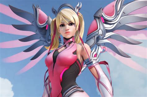 Overwatch Pink Mercy Skin Blizzard Lends Support To Breast Cancer