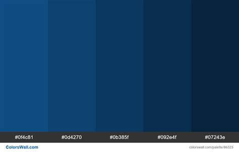 Classic Blue Pantone Color Of The Year 2020 19 4052 Shades палітра
