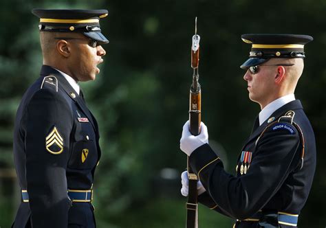 Changing Of The Guard At The Tomb Of The Unknown Soldier