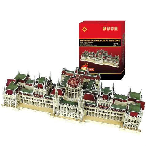 Free Shipping 3d Puzzle Diy Hungarian Parliament Building Childrens