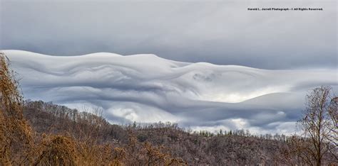 The High Knob Landform Wave Clouds Above The High Knob Landform