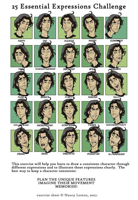 25 Expressions Esteban By Sephiramy On Deviantart Facial