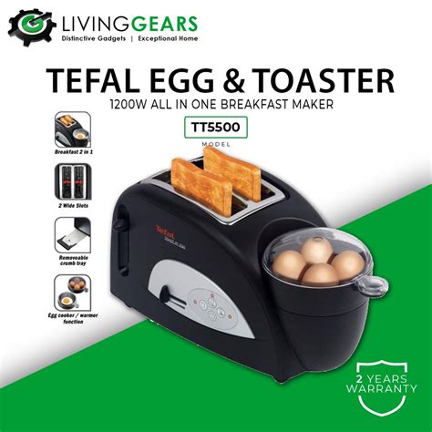TEFAL All In One Breakfast Maker Egg Toaster W TT Sandwich