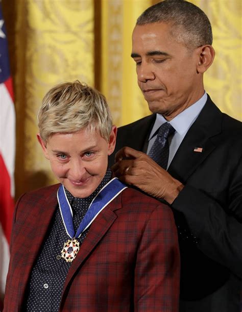 Barack Obama Gives Ellen Degeneres Presidential Medal Of Freedom In Emotional Video Daily Star