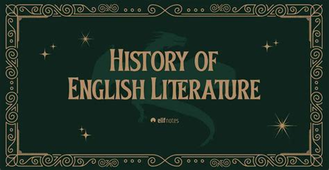 History Of English Literature Introduction Literary Periods