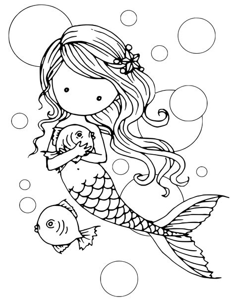 Mermaid Printable Coloring Pages Intricate Mermaid Coloring Pages at