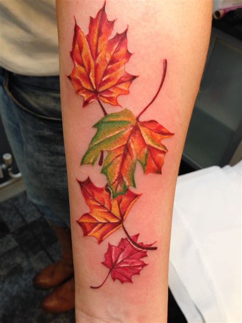 Autumn Leaves Tattoo By Toby Harris Tattoos And Piercings New Tattoos