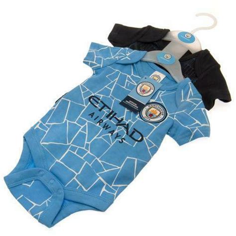 Man City Baby Grows 2 Pack Manchester City Fc Official Baby Etsy