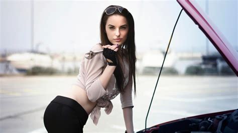 Wallpaper Model Sunglasses Brunette Glasses Photography Women With Cars Fashion