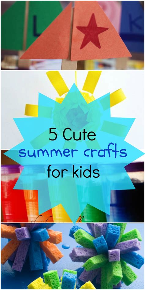 5 Fun Summer Crafts For Kids Love These Art Project Ideas
