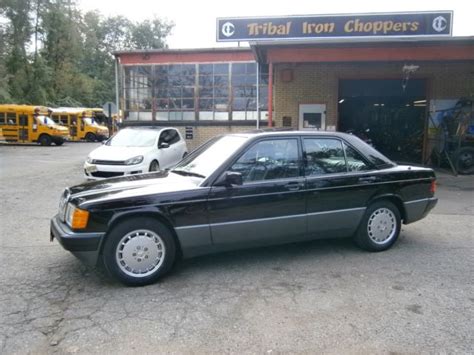 Mercedes Benz 1991 190e Blackblack One Owner Original 34387 Miles No