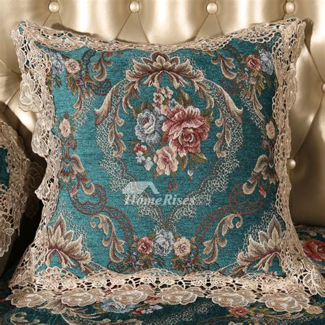 Luxury Vintage Floral Best Teal Throw Pillows For Couch