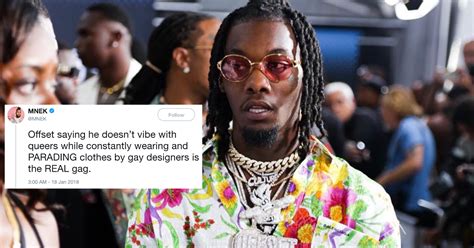 Oh Really Migos’ Offset In New Song “i Cannot Vibe With Queers” Afropunk