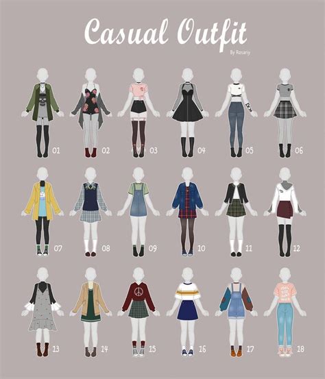 Open 418 Casual Outfit Adopts 37 By Rosariy Fashion Design Drawings