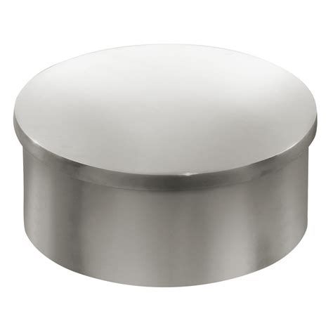 Polished Stainless Steel Flush End Cap 2 Od 40 6002 Architectural