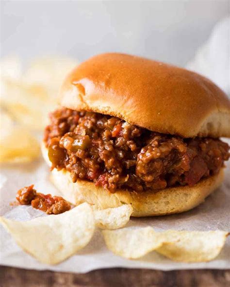 I broil the meatballs first to quickly brown them. A sloppy joe is a sandwich consisting of ground beef or ...
