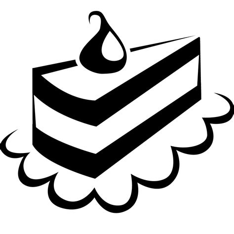 Birthday Cake Clipart Black And White Free Download On Clipartmag