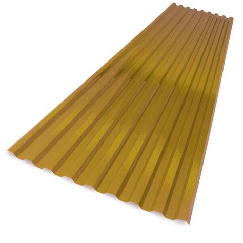 Suntuf 26 In X 6 Ft Polycarbonate Roof Panel In Gold 191816 The