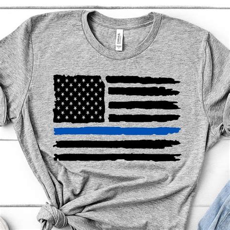 Thin Blue Line Shirt Ts For Police Shirt Police Wife Etsy