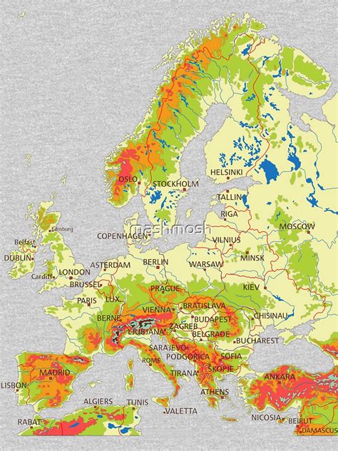 Topological Map Of Europe Topographic Map Of Usa With States