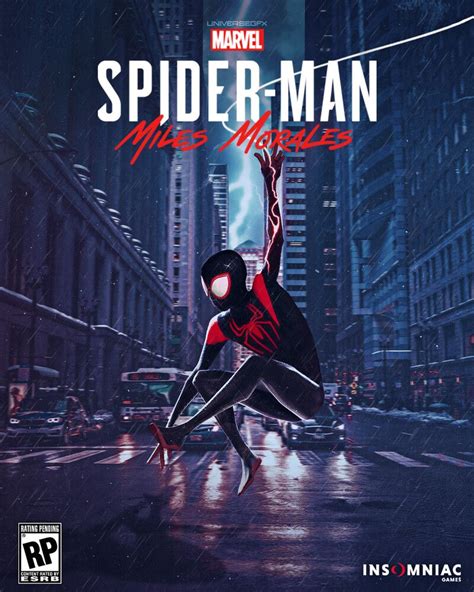 Marvels Spider Man Miles Morales Pose Wall Poster X 34