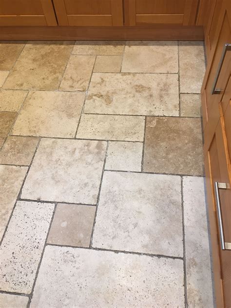 Deep Cleaning And Sealing Travertine Flooring In Sunbury On Thames