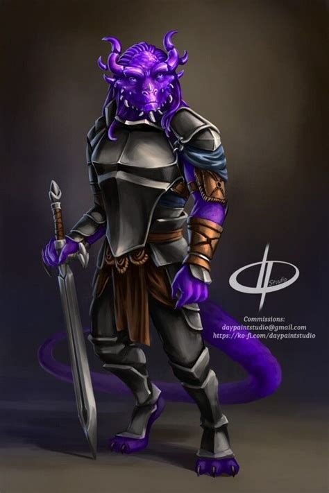 Artstation Amethyst Gem Dragonborn Dungeons And Dragons Characters