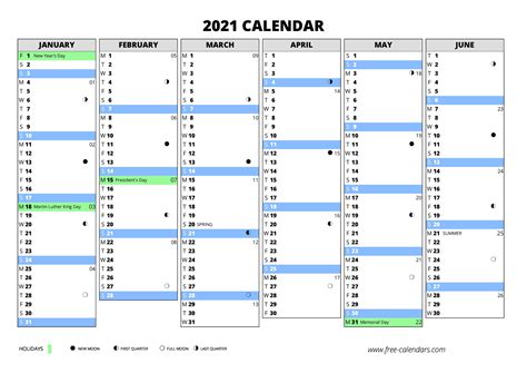 Download free printable excel calendar templates for 2021 in xls or xlsx format. 2021 calendar ≡ free-calendars.com